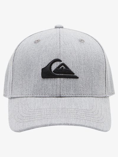 Shop Quiksilver Hats On Sale - Light Grey Heather Decades Snapback Mens